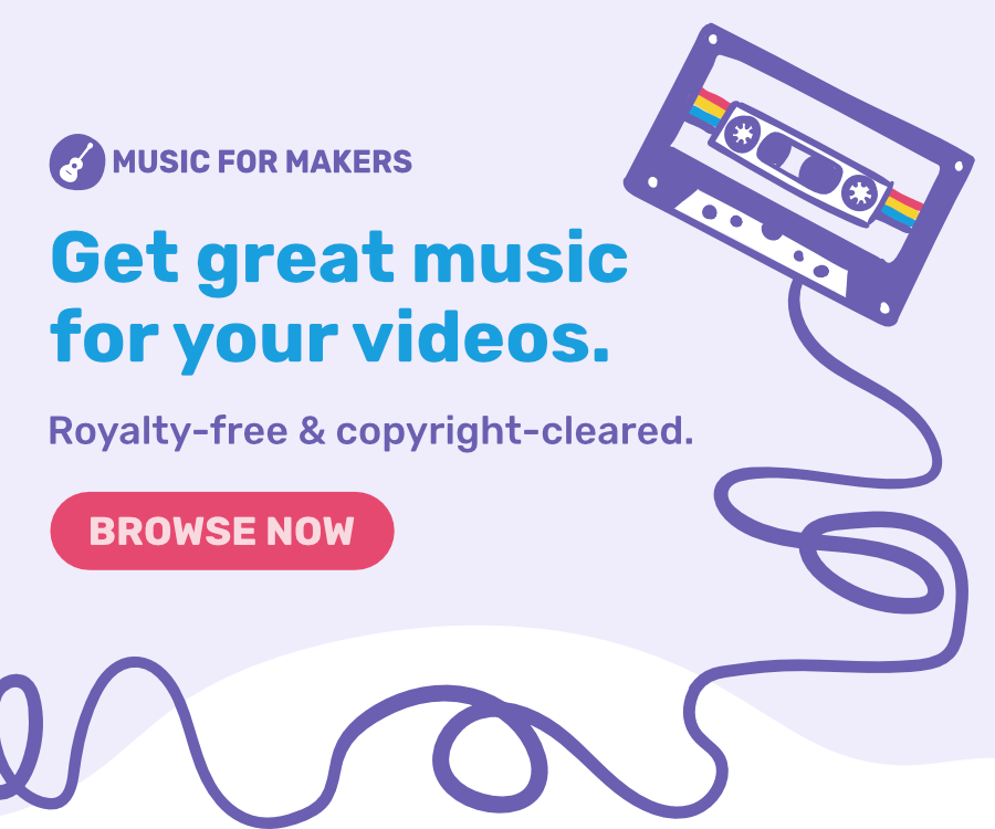 Music for Makers offers royalty-free music for videos and more.